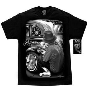 DGA " REFLECTIONS" Black Lowrider Short Sleeve Tee
